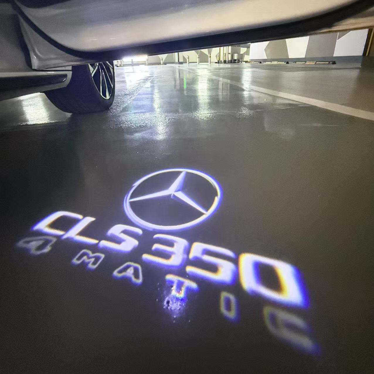 MERCEDES BENZ LOGO PROJECTOT LIGHTS Nr.03 (cantidad 1 = 1 juego/2 luces de puerta)