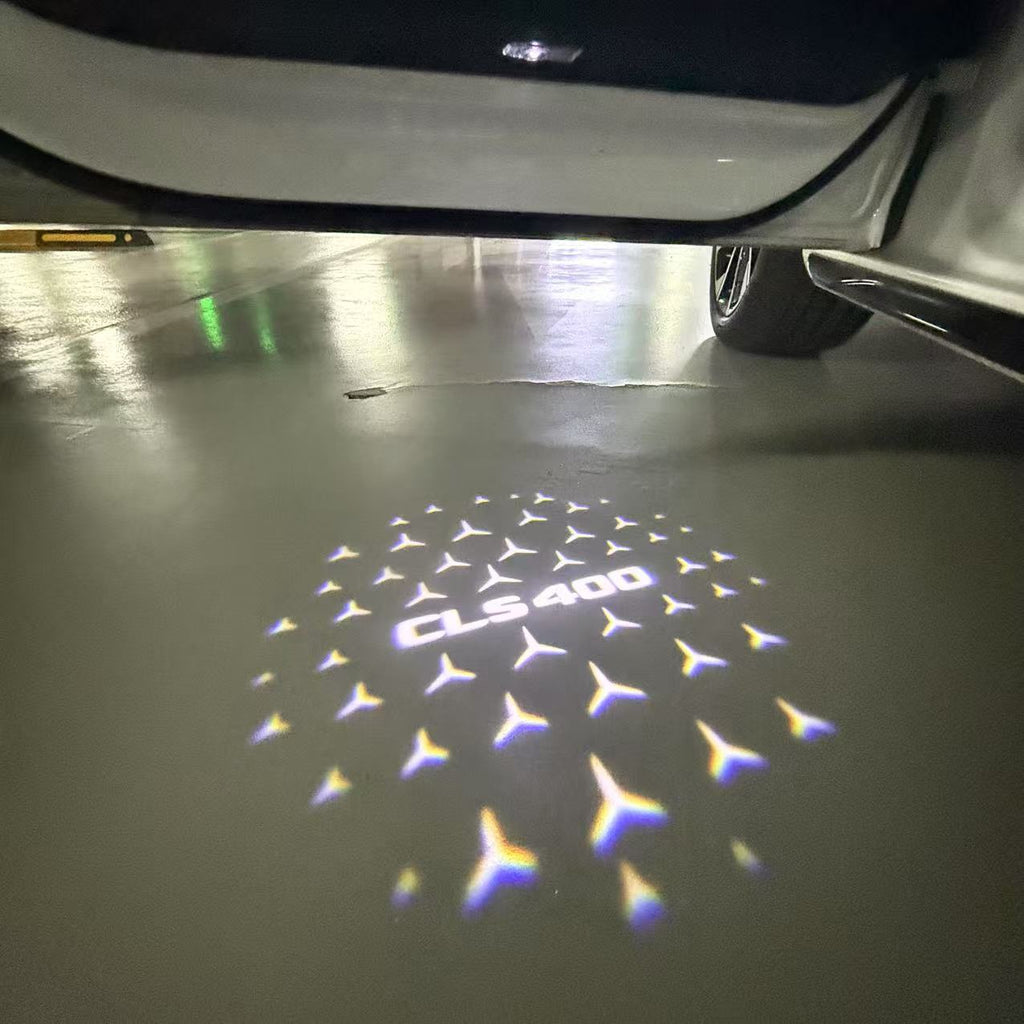 MERCEDES BENZ LOGO PROJECTOT LIGHTS Nr.03 (cantidad 1 = 1 juego/2 luces de puerta)