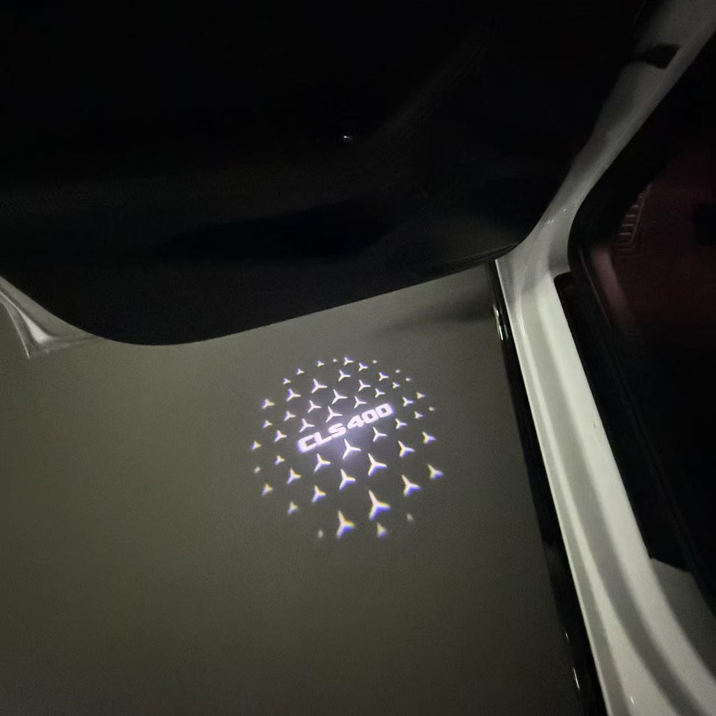 MERCEDES BENZ LOGO PROJECTOT LIGHTS Nr.03 (cantidad 1 = 1 juego/2 luces de puerta)