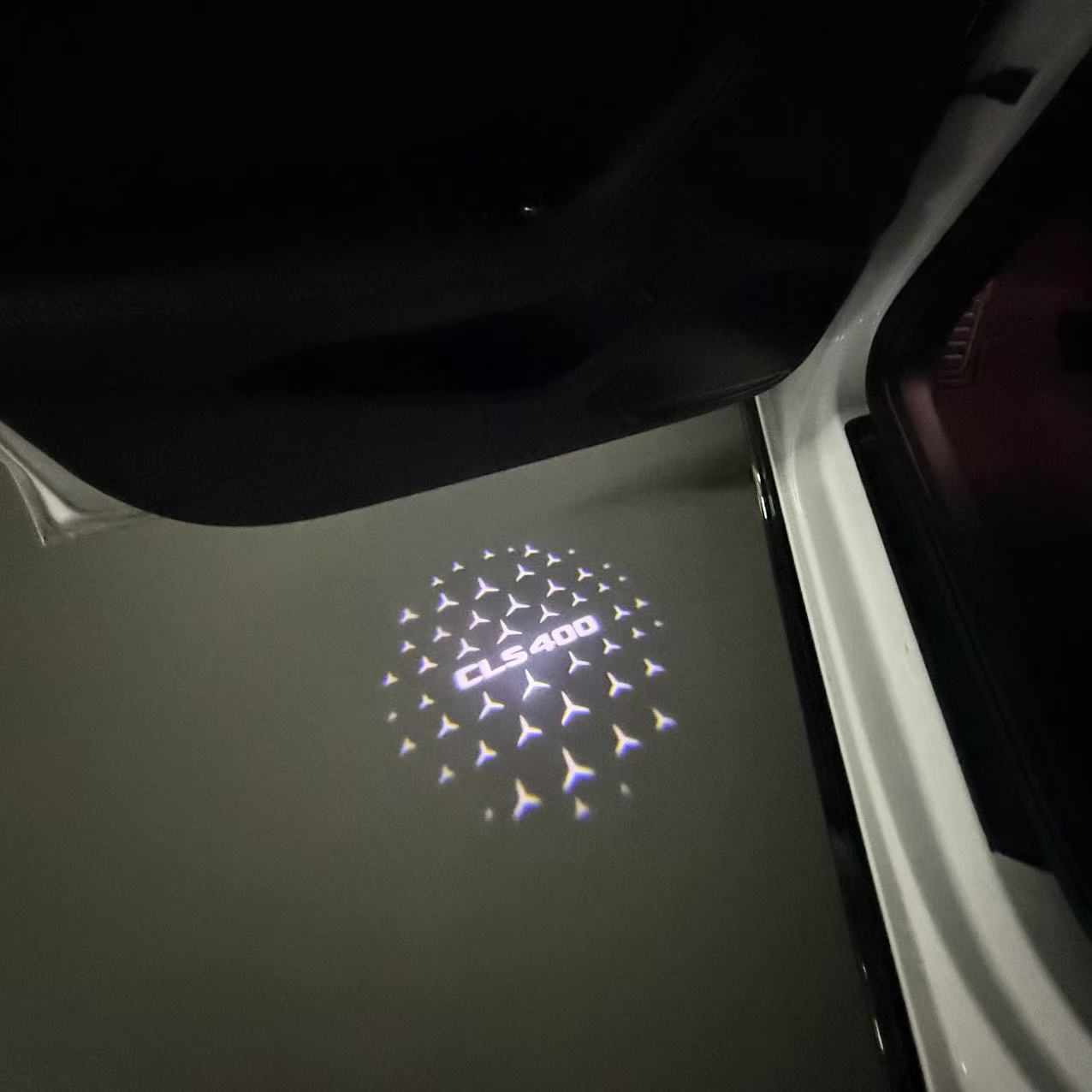 MERCEDES BENZ LOGO PROJECTOT LIGHTS Nr.03 (cantidad 1 = 1 juego/2 luces de puerta)