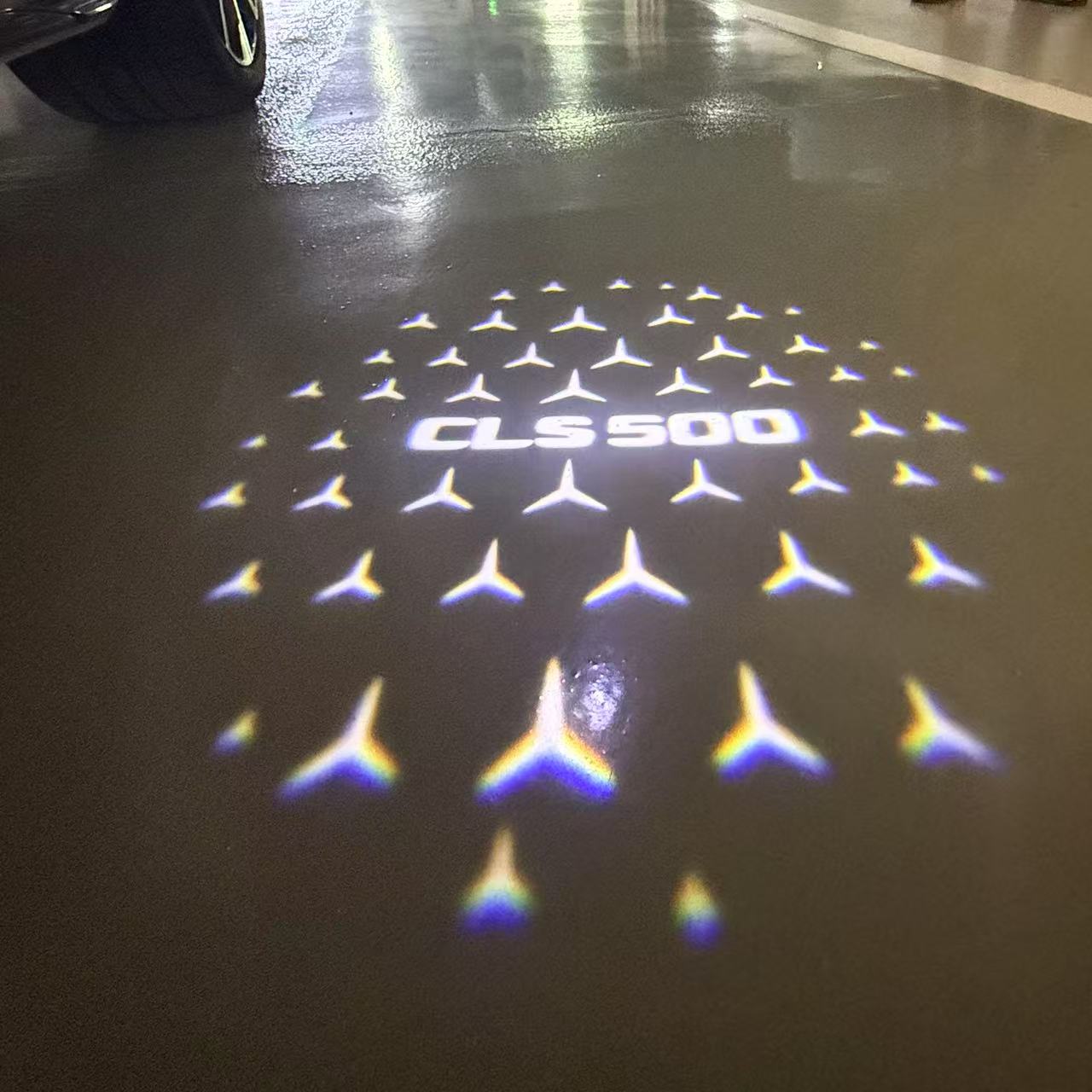 LUCI PROIETTORI LOGO MERCEDES BENZ Nr.03 (quantità 1 = 1 set / 2 luci porta)