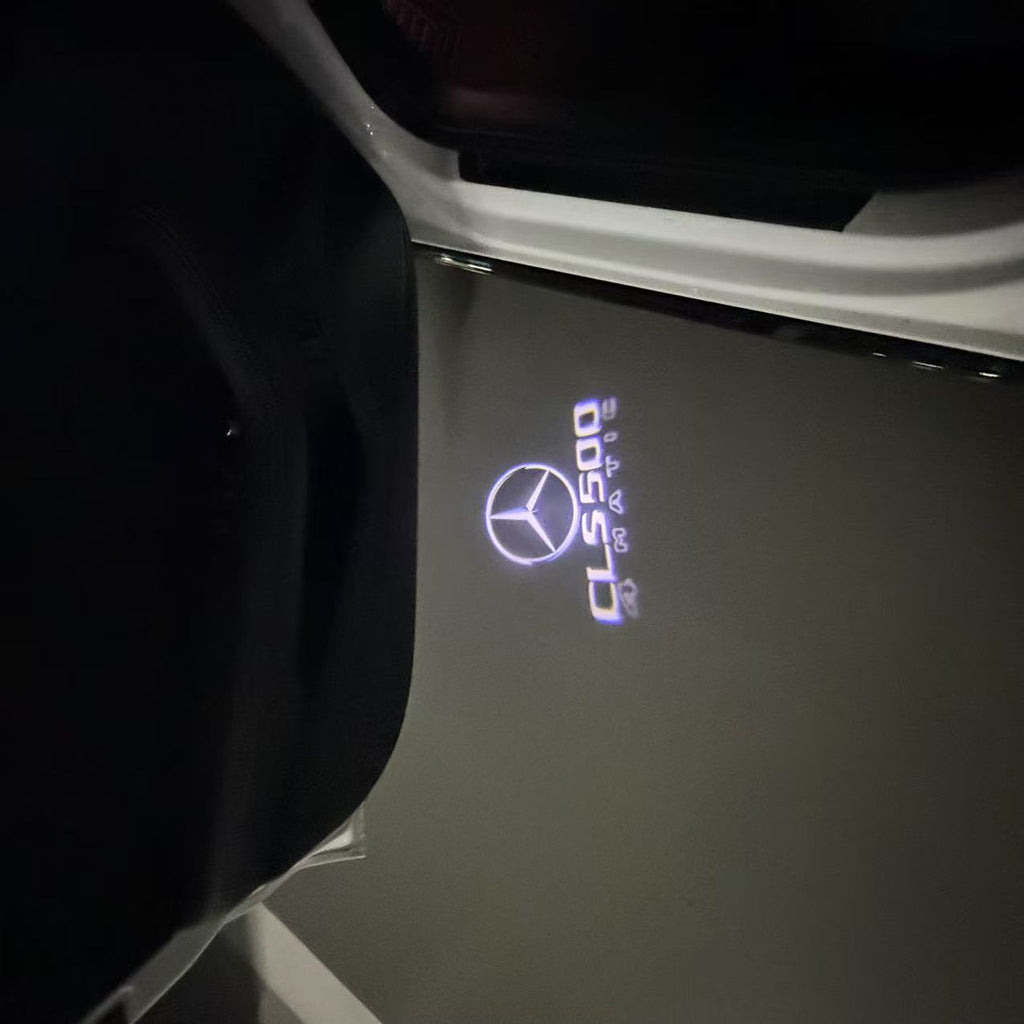 أضواء بروجكتور شعار MERCEDES BENZ رقم 03 (الكمية 1 = 1 مجموعة / 2 أضواء باب)