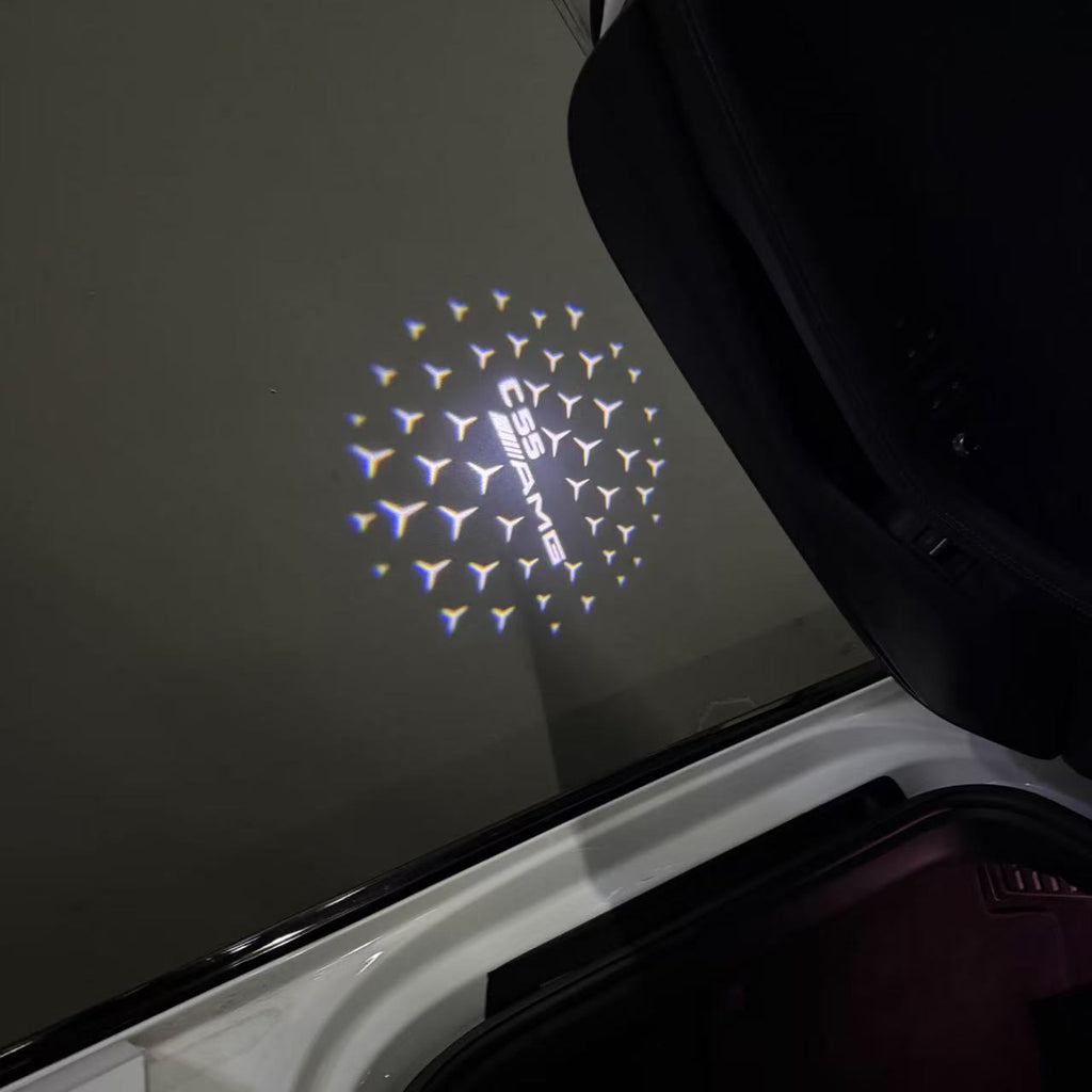 MERCEDES BENZ LOGO PROJECTOT LIGHTS Nr.03 (cantidad 1 = 1 juego/2 luces de puerta)