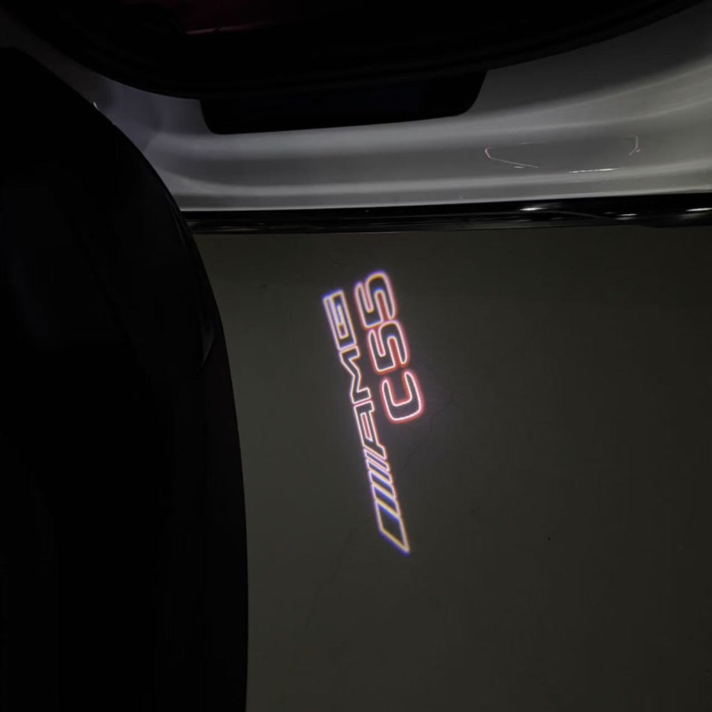 أضواء بروجكتور شعار MERCEDES BENZ رقم 03 (الكمية 1 = 1 مجموعة / 2 أضواء باب)