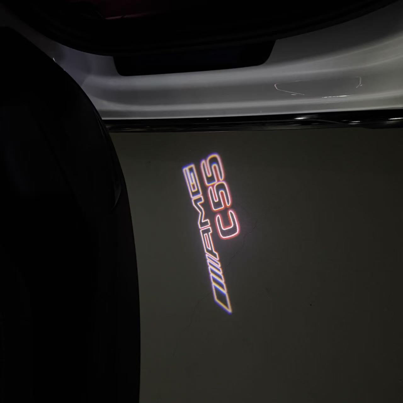 أضواء بروجكتور شعار MERCEDES BENZ رقم 03 (الكمية 1 = 1 مجموعة / 2 أضواء باب)
