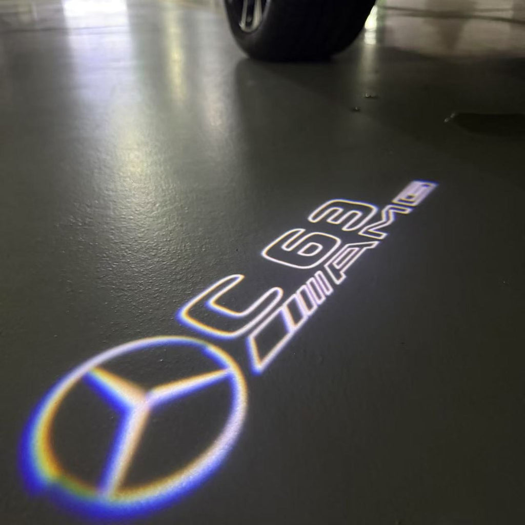 MERCEDES BENZ LOGO PROJECTOT LIGHTS Nr.03 (cantidad 1 = 1 juego/2 luces de puerta)