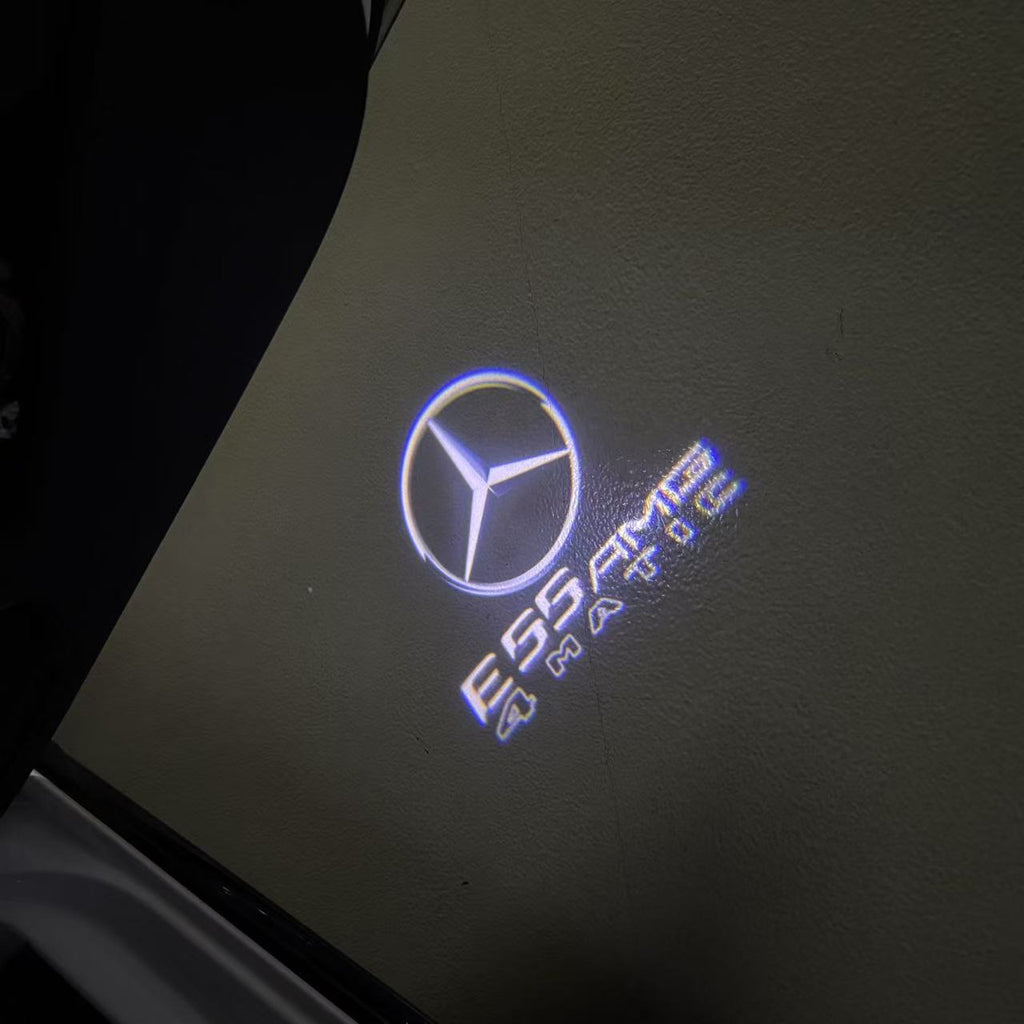 أضواء بروجكتور شعار MERCEDES BENZ رقم 03 (الكمية 1 = 1 مجموعة / 2 أضواء باب)