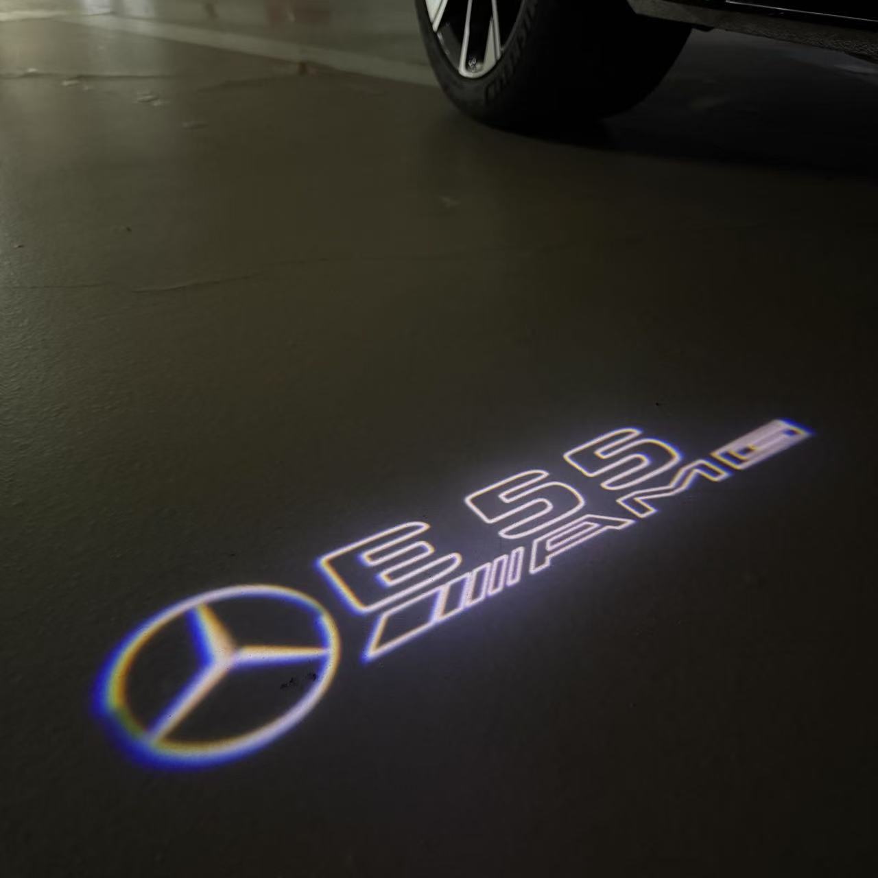LUCI PROIETTORI LOGO MERCEDES BENZ Nr.03 (quantità 1 = 1 set / 2 luci porta)