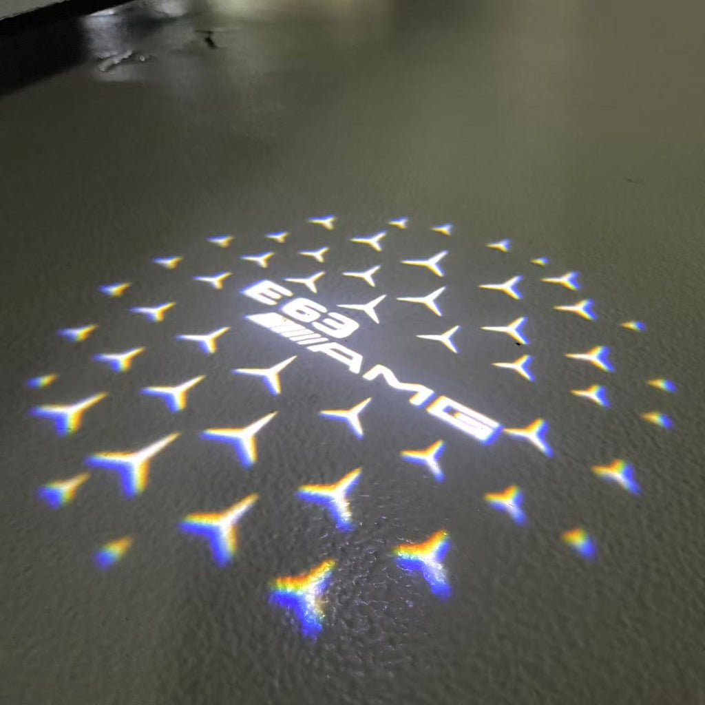 LUCI PROIETTORI LOGO MERCEDES BENZ Nr.03 (quantità 1 = 1 set / 2 luci porta)