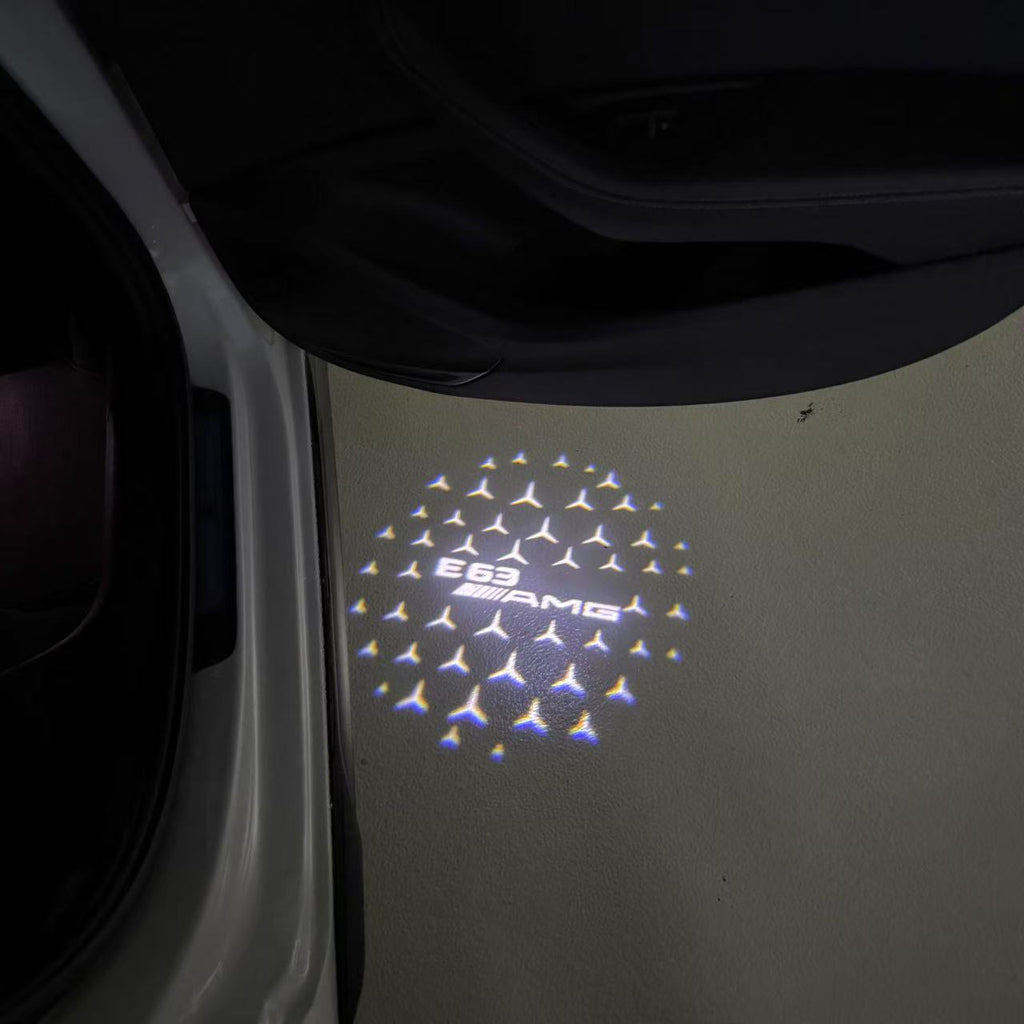 LUCI PROIETTORI LOGO MERCEDES BENZ Nr.03 (quantità 1 = 1 set / 2 luci porta)