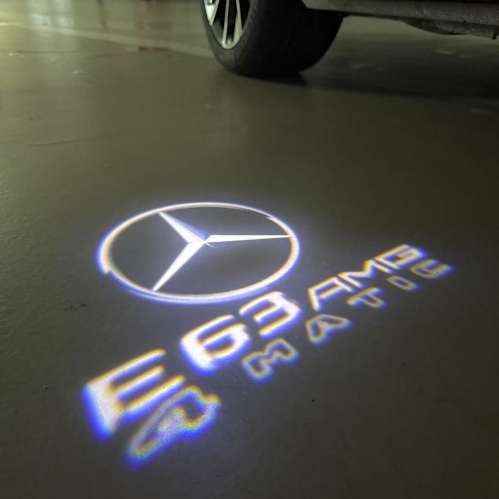 LUCI PROIETTORI LOGO MERCEDES BENZ Nr.03 (quantità 1 = 1 set / 2 luci porta)