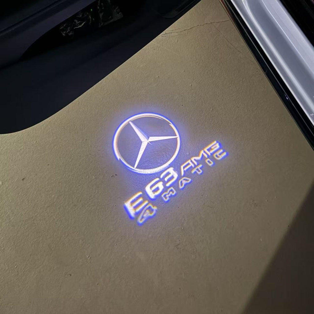 LUCI PROIETTORI LOGO MERCEDES BENZ Nr.03 (quantità 1 = 1 set / 2 luci porta)