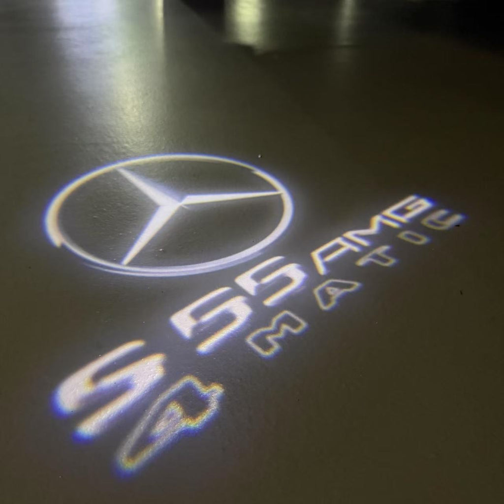 MERCEDES BENZ LOGO PROJECTOT LIGHTS Nr.03 (cantidad 1 = 1 juego/2 luces de puerta)