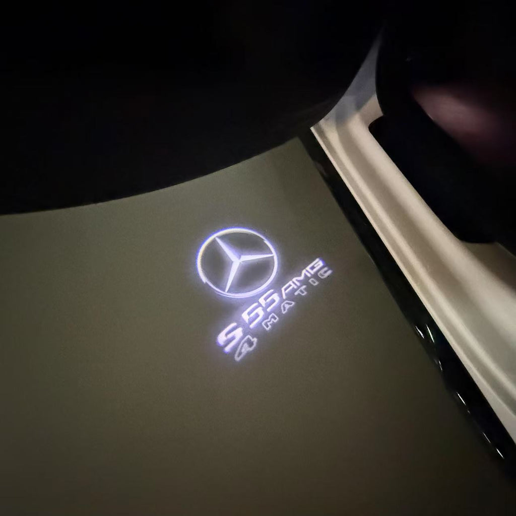 MERCEDES BENZ LOGO PROJECTOT LIGHTS Nr.03 (cantidad 1 = 1 juego/2 luces de puerta)