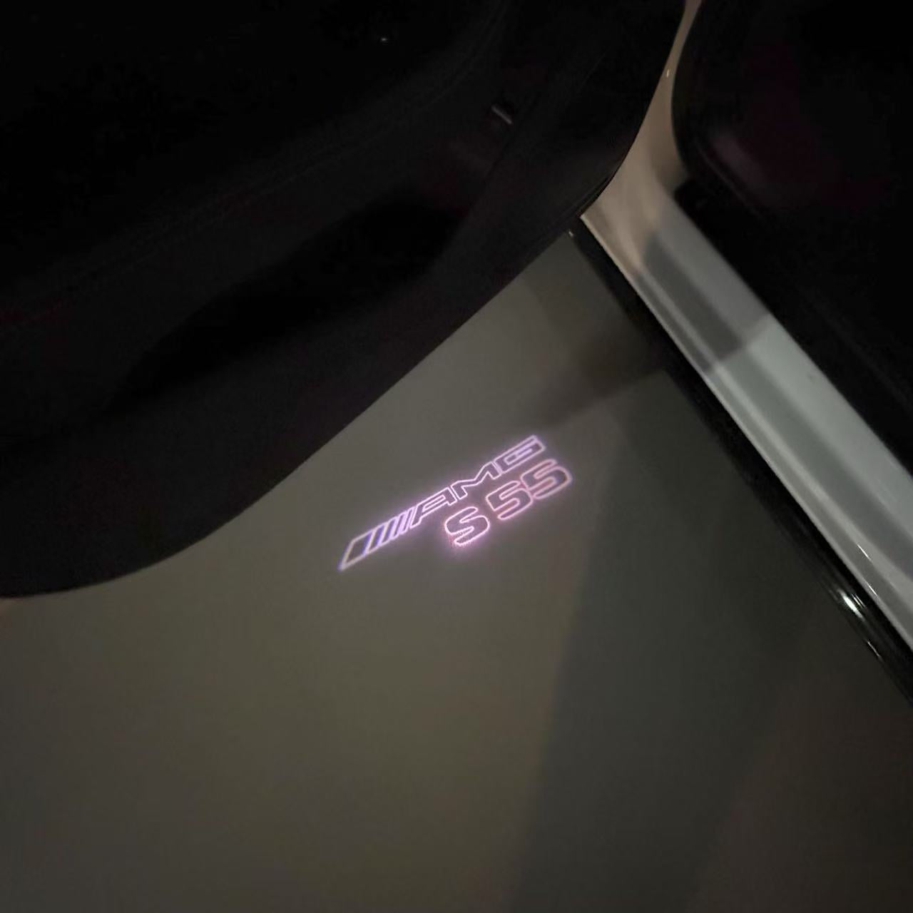 MERCEDES BENZ LOGO PROJECTOT LIGHTS Nr.03 (cantidad 1 = 1 juego/2 luces de puerta)