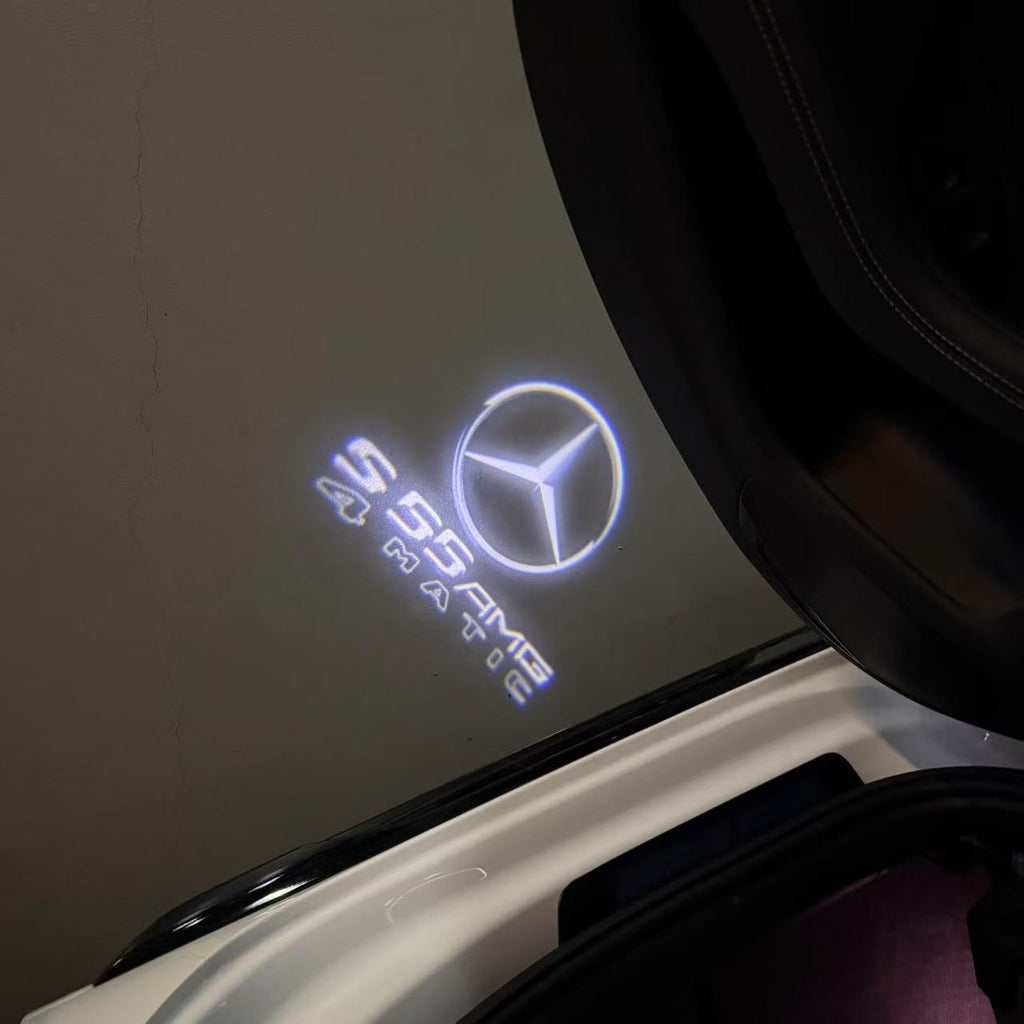 MERCEDES BENZ LOGO PROJECTOT LIGHTS Nr.03 (cantidad 1 = 1 juego/2 luces de puerta)