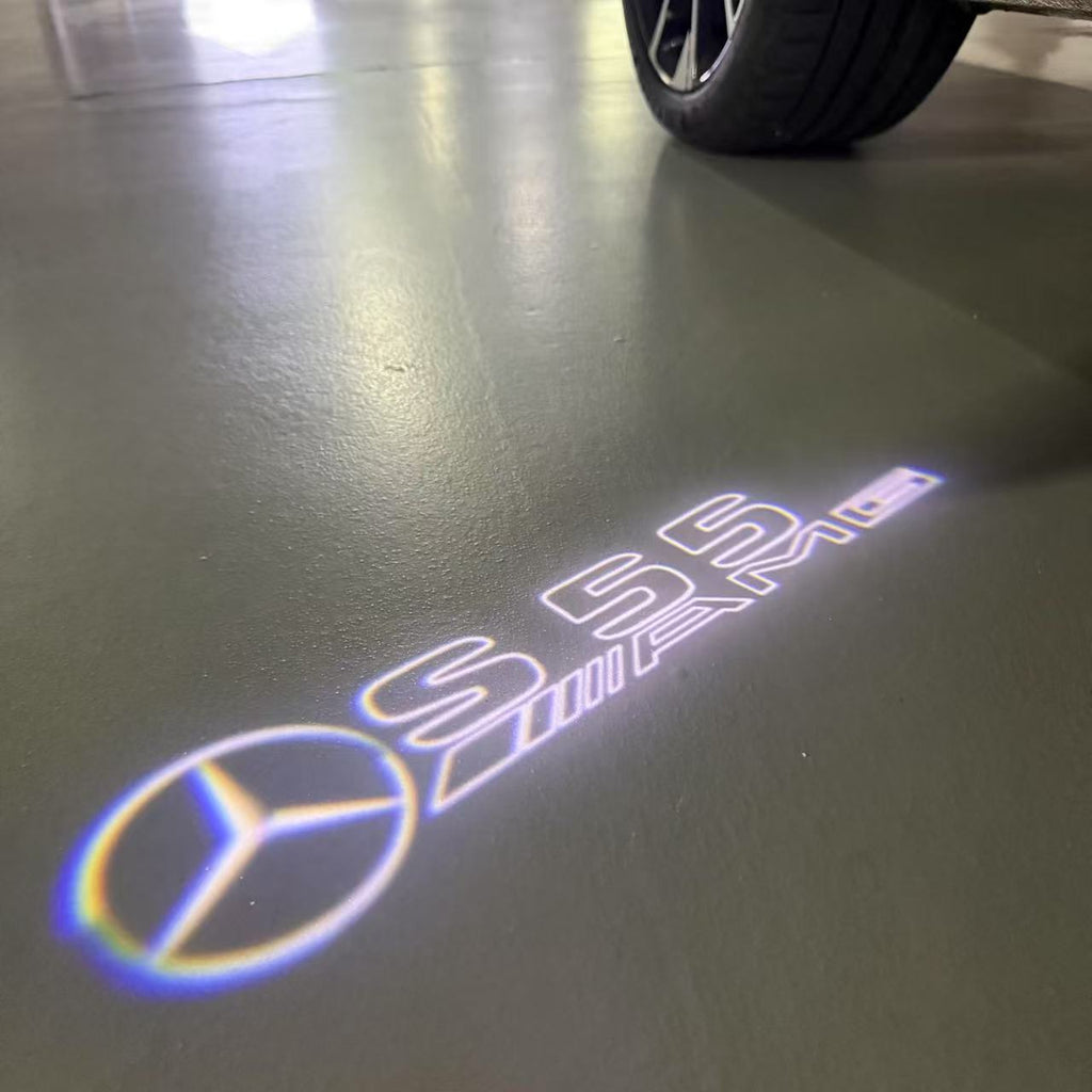 أضواء بروجكتور شعار MERCEDES BENZ رقم 03 (الكمية 1 = 1 مجموعة / 2 أضواء باب)