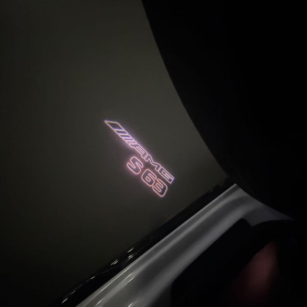 MERCEDES BENZ LOGO PROJECTOT LIGHTS Nr.03 (cantidad 1 = 1 juego/2 luces de puerta)