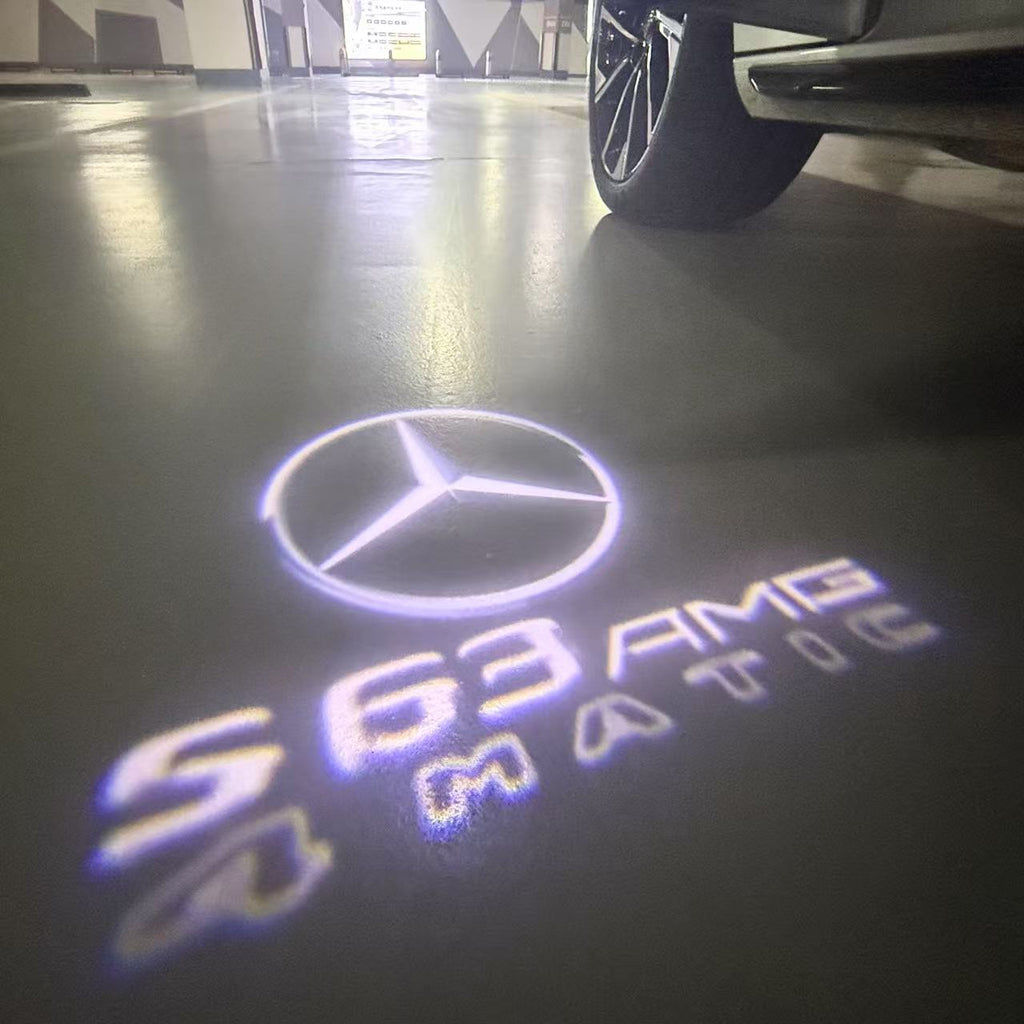 MERCEDES BENZ LOGO PROJECTOT LIGHTS Nr.03 (cantidad 1 = 1 juego/2 luces de puerta)