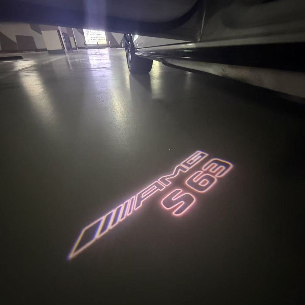 MERCEDES BENZ LOGO PROJECTOT LIGHTS Nr.03 (cantidad 1 = 1 juego/2 luces de puerta)