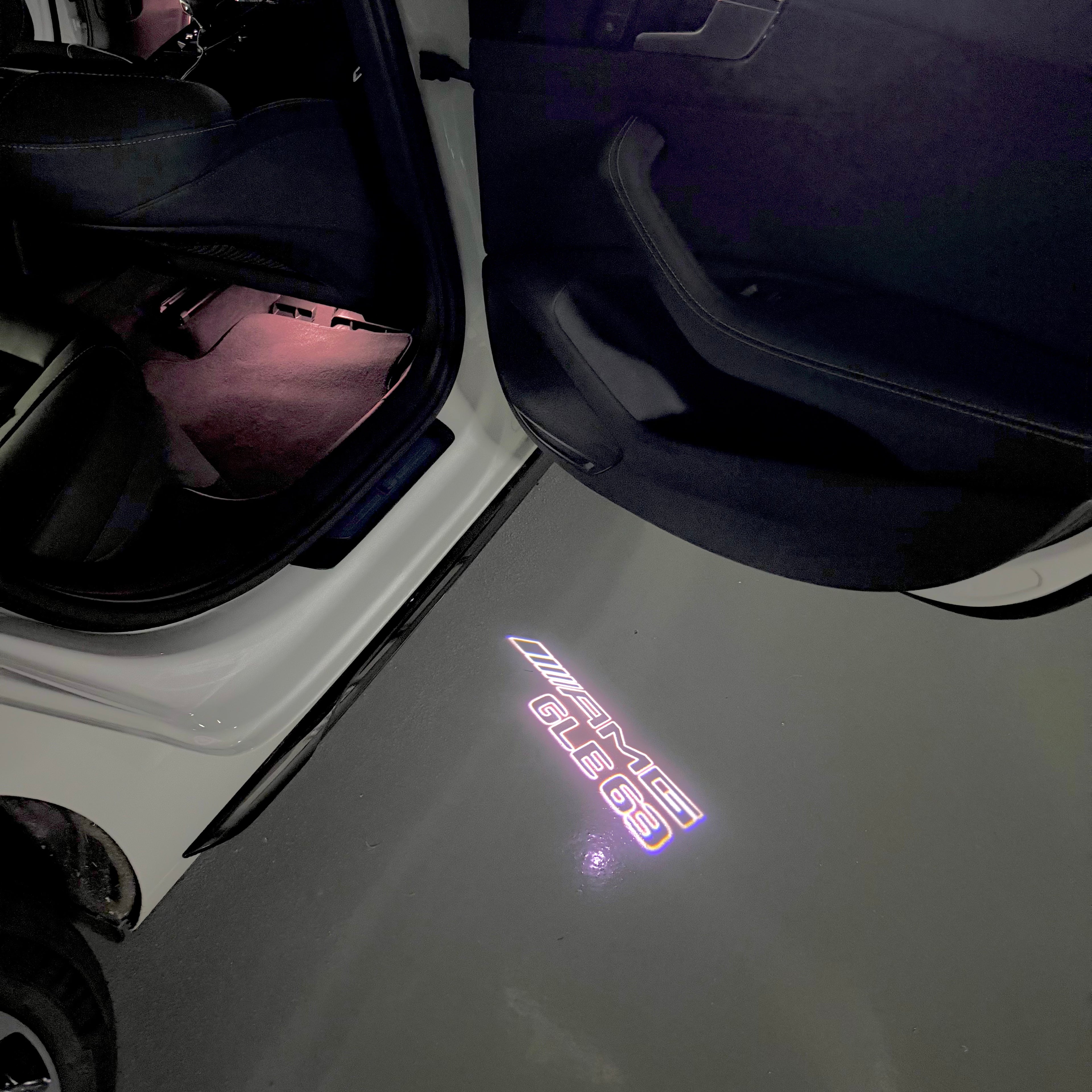 MERCEDES BENZ LOGO PROJECTOT LIGHTS Nr.03 (cantidad 1 = 1 juego/2 luces de puerta)