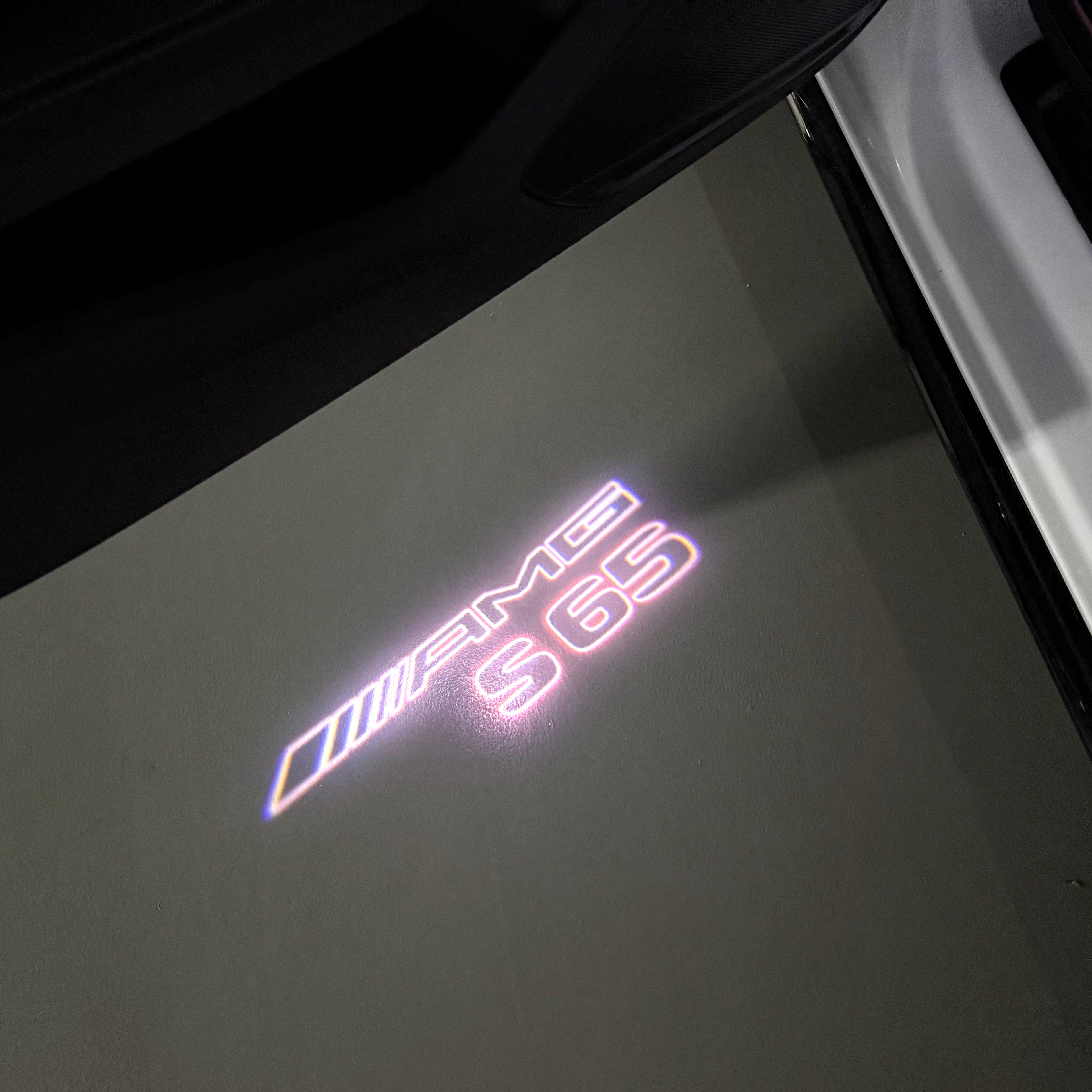 MERCEDES BENZ LOGO PROJECTOT LIGHTS Nr.03 (cantidad 1 = 1 juego/2 luces de puerta)