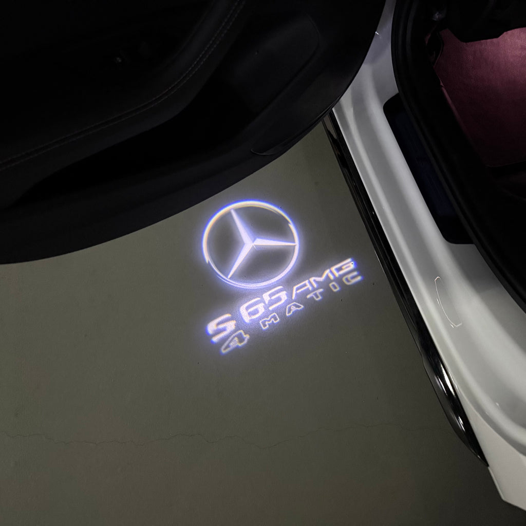 أضواء بروجكتور شعار MERCEDES BENZ رقم 03 (الكمية 1 = 1 مجموعة / 2 أضواء باب)