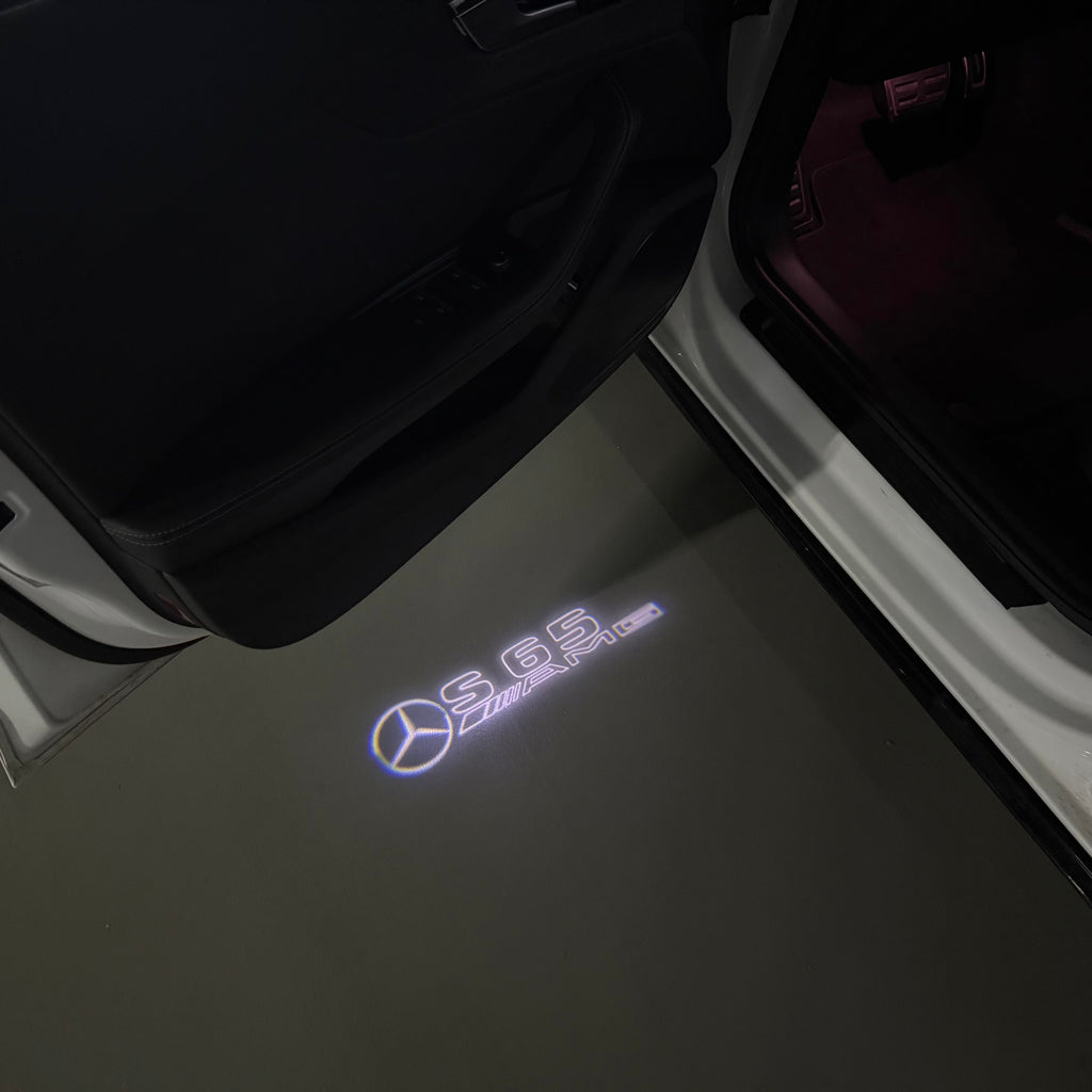 MERCEDES BENZ LOGO PROJECTOT LIGHTS Nr.03 (cantidad 1 = 1 juego/2 luces de puerta)