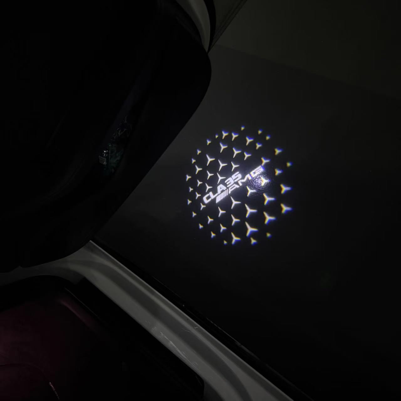 LUCI PROIETTORI LOGO MERCEDES BENZ Nr.03 (quantità 1 = 1 set / 2 luci porta)