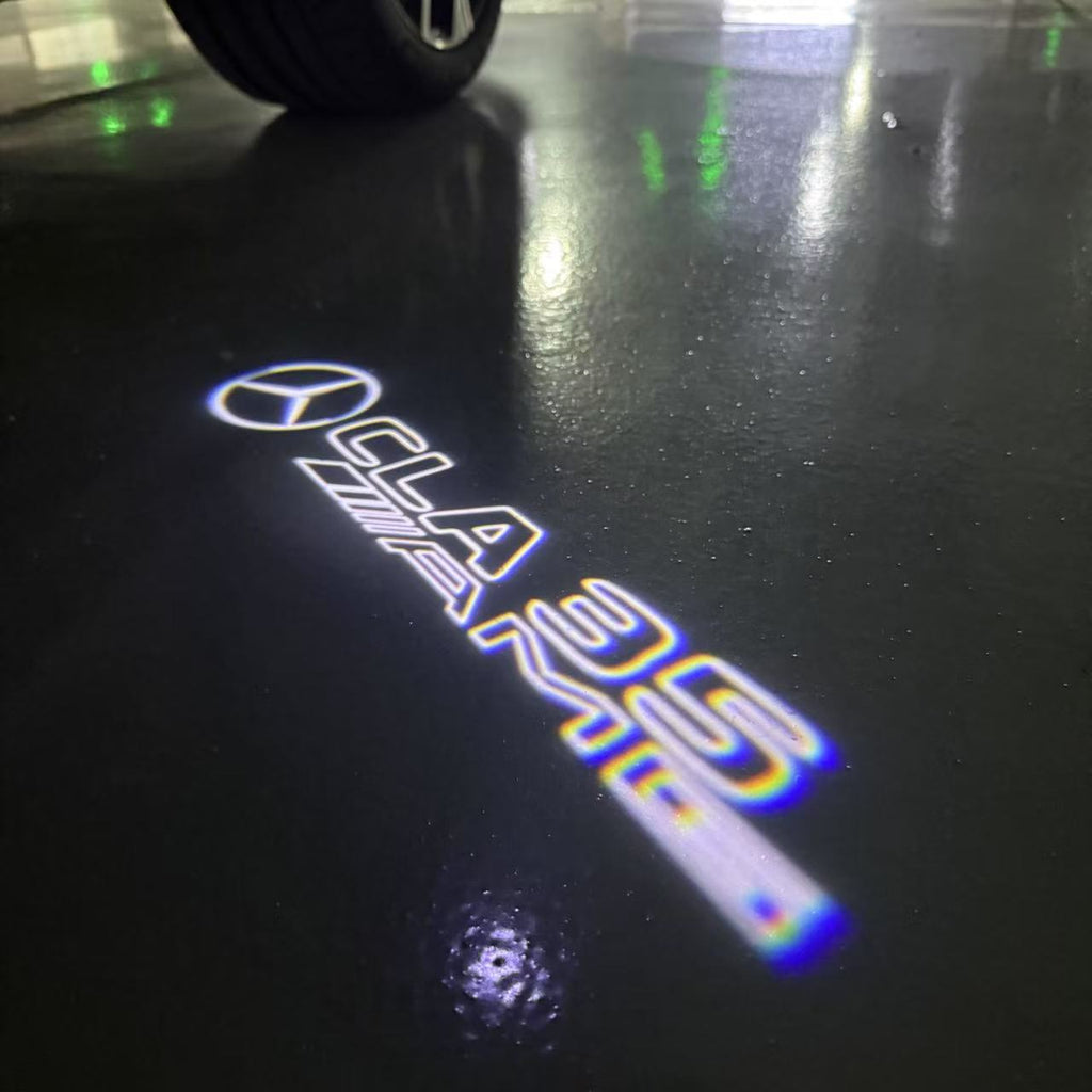 LUCI PROIETTORI LOGO MERCEDES BENZ Nr.03 (quantità 1 = 1 set / 2 luci porta)