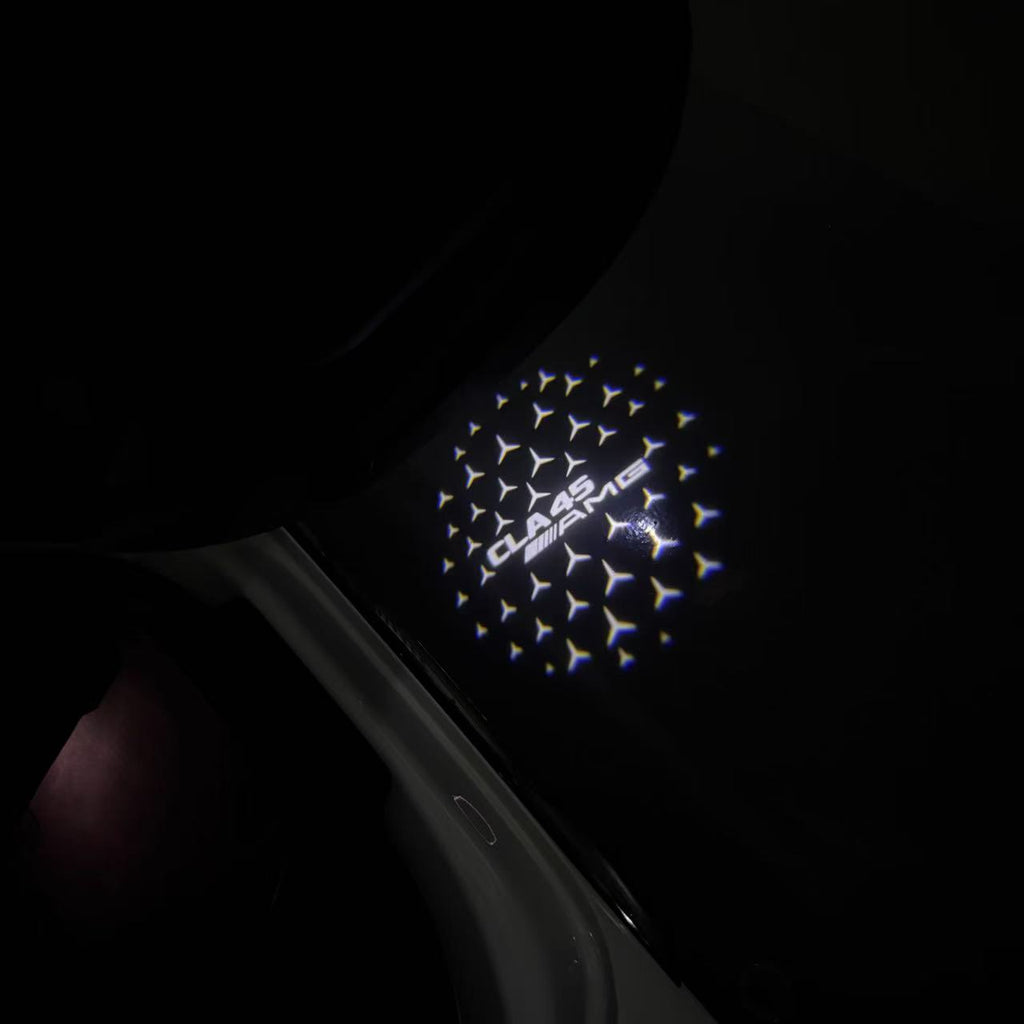 MERCEDES BENZ LOGO PROJECTOT LIGHTS Nr.03 (cantidad 1 = 1 juego/2 luces de puerta)