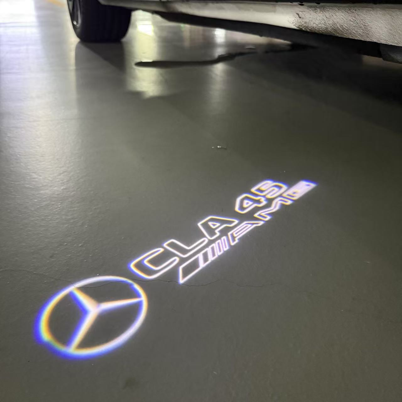 LUCI PROIETTORI LOGO MERCEDES BENZ Nr.03 (quantità 1 = 1 set / 2 luci porta)