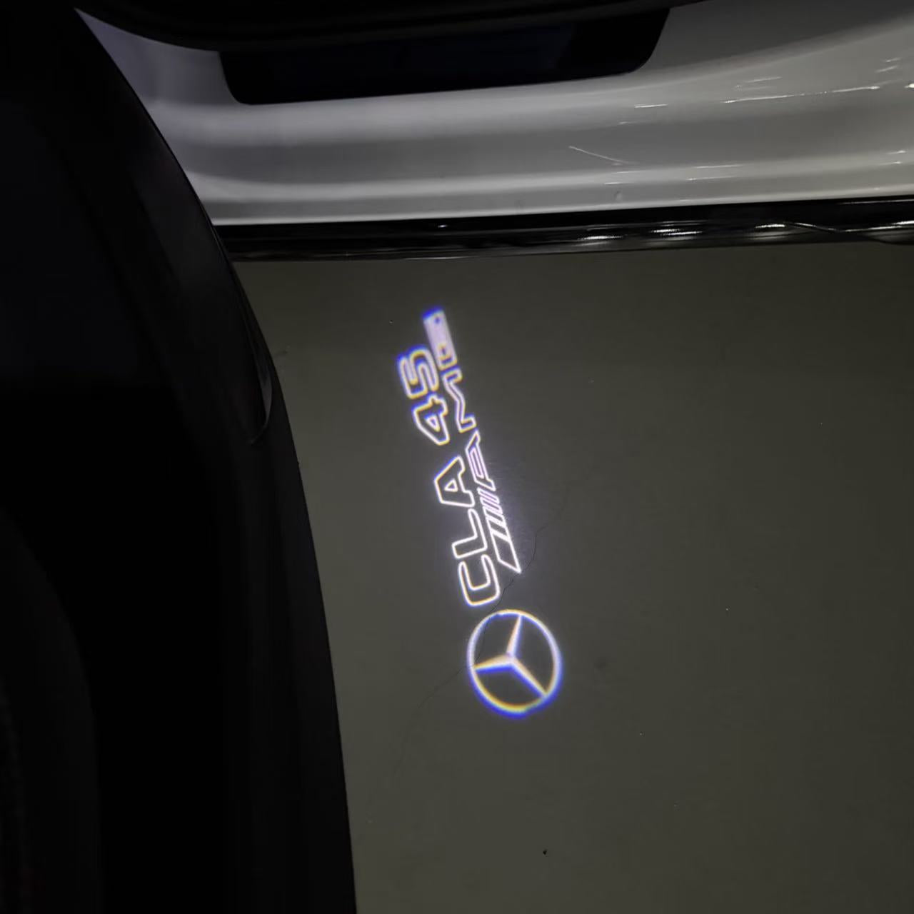 LUCI PROIETTORI LOGO MERCEDES BENZ Nr.03 (quantità 1 = 1 set / 2 luci porta)