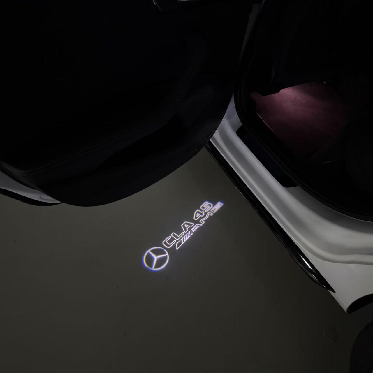 LUCI PROIETTORI LOGO MERCEDES BENZ Nr.03 (quantità 1 = 1 set / 2 luci porta)