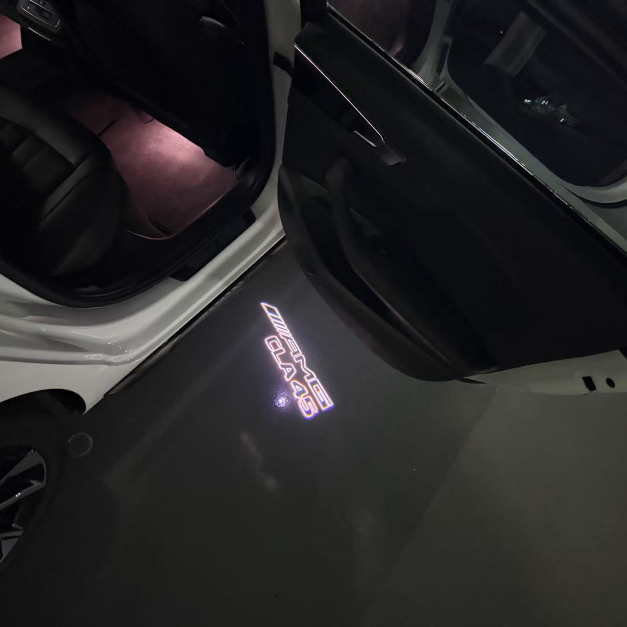 أضواء بروجكتور شعار MERCEDES BENZ رقم 03 (الكمية 1 = 1 مجموعة / 2 أضواء باب)
