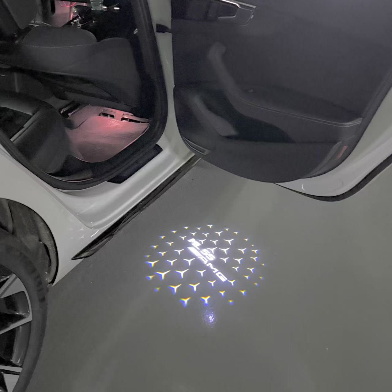 MERCEDES BENZ LOGO PROJECTOT LIGHTS Nr.03 (Menge 1 = 1 Sätze/2 Türleuchten)