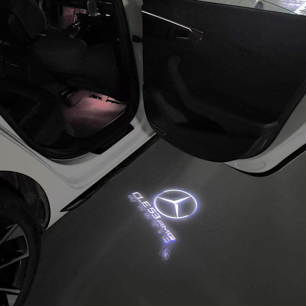 MERCEDES BENZ LOGO PROJECTOT LIGHTS Nr.03 (cantidad 1 = 1 juego/2 luces de puerta)