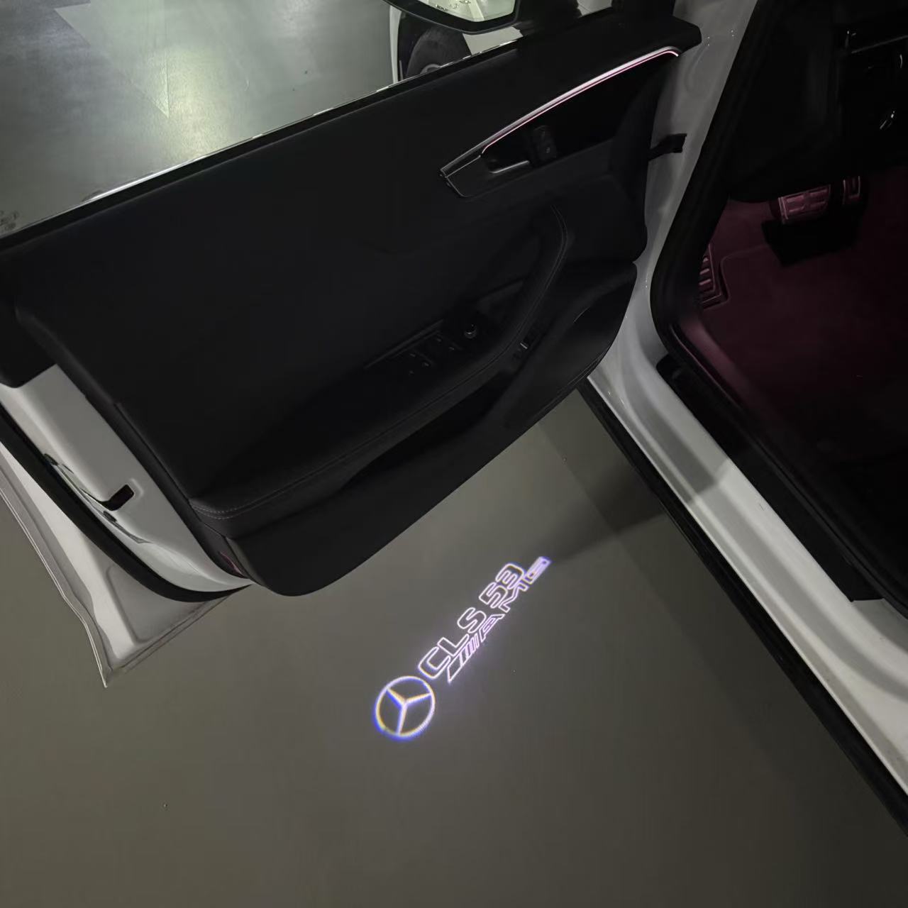 LUCI PROIETTORI LOGO MERCEDES BENZ Nr.03 (quantità 1 = 1 set / 2 luci porta)