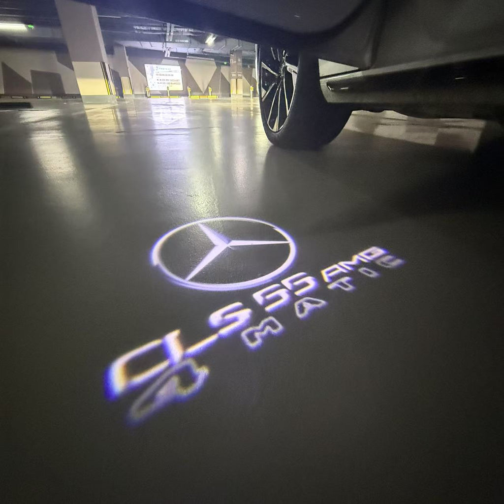 أضواء بروجكتور شعار MERCEDES BENZ رقم 03 (الكمية 1 = 1 مجموعة / 2 أضواء باب)