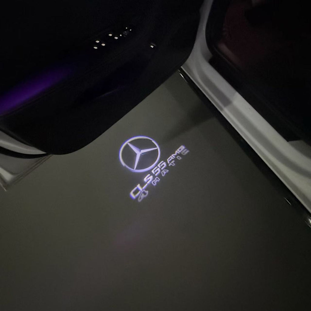 أضواء بروجكتور شعار MERCEDES BENZ رقم 03 (الكمية 1 = 1 مجموعة / 2 أضواء باب)