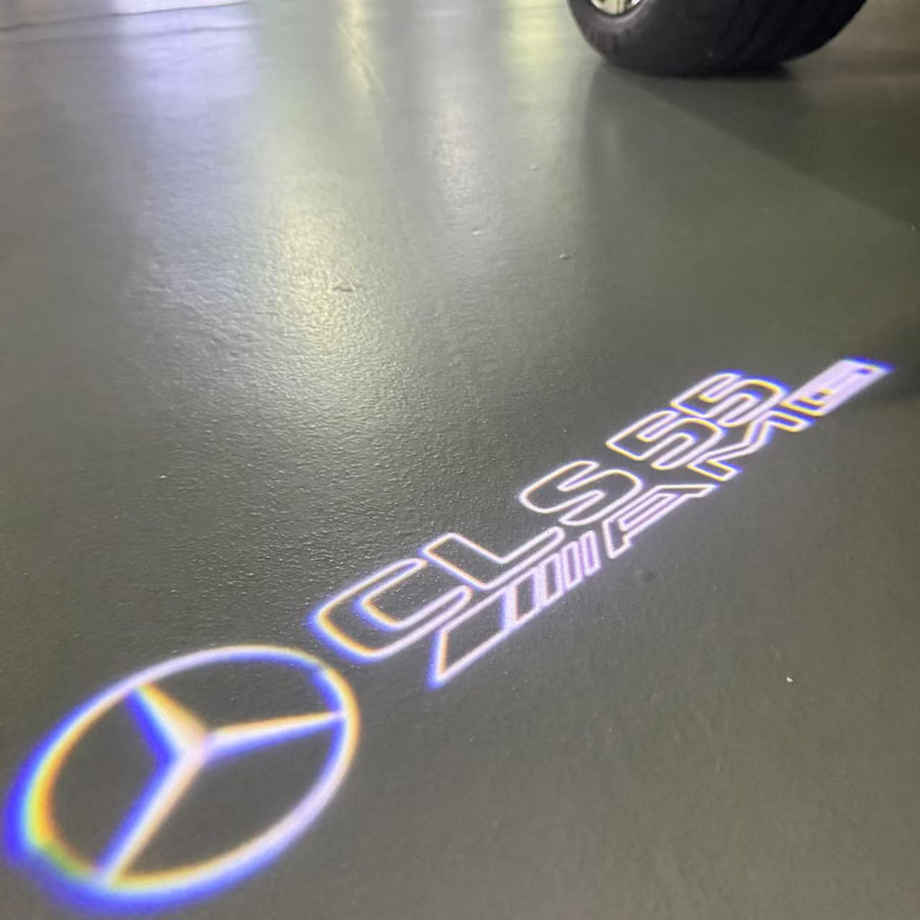 LUCI PROIETTORI LOGO MERCEDES BENZ Nr.03 (quantità 1 = 1 set / 2 luci porta)