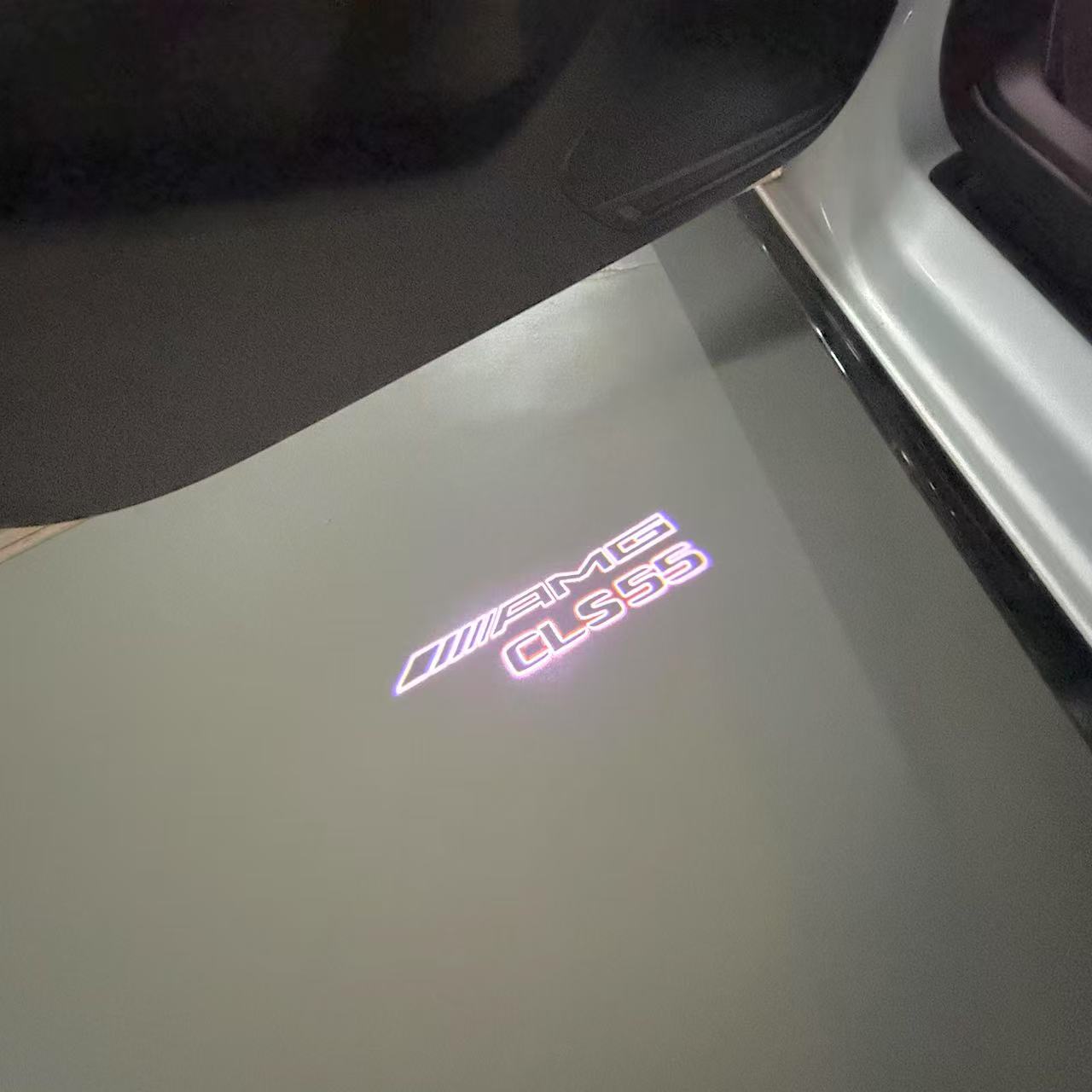 أضواء بروجكتور شعار MERCEDES BENZ رقم 03 (الكمية 1 = 1 مجموعة / 2 أضواء باب)