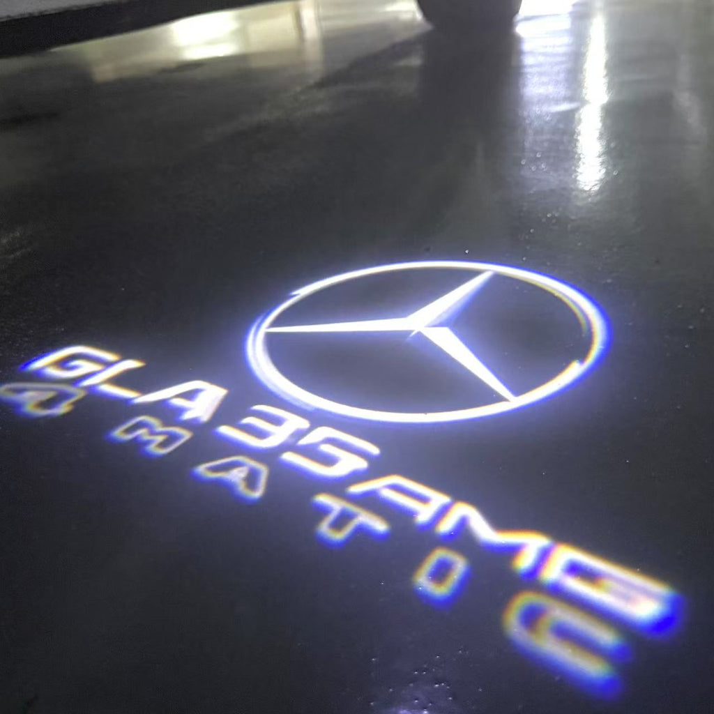 أضواء بروجكتور شعار MERCEDES BENZ رقم 03 (الكمية 1 = 1 مجموعة / 2 أضواء باب)