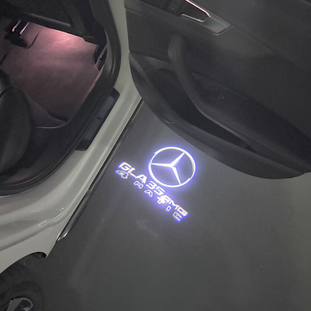 أضواء بروجكتور شعار MERCEDES BENZ رقم 03 (الكمية 1 = 1 مجموعة / 2 أضواء باب)