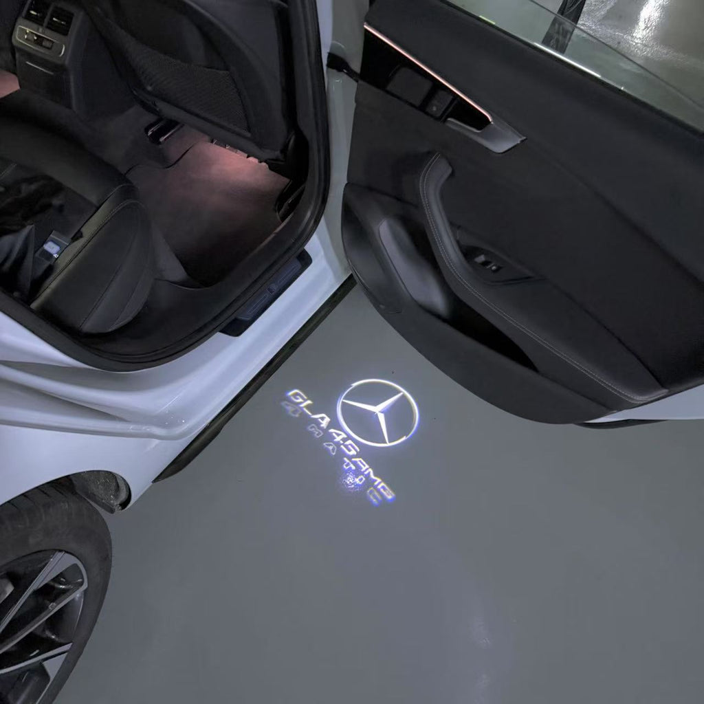 أضواء بروجكتور شعار MERCEDES BENZ رقم 03 (الكمية 1 = 1 مجموعة / 2 أضواء باب)