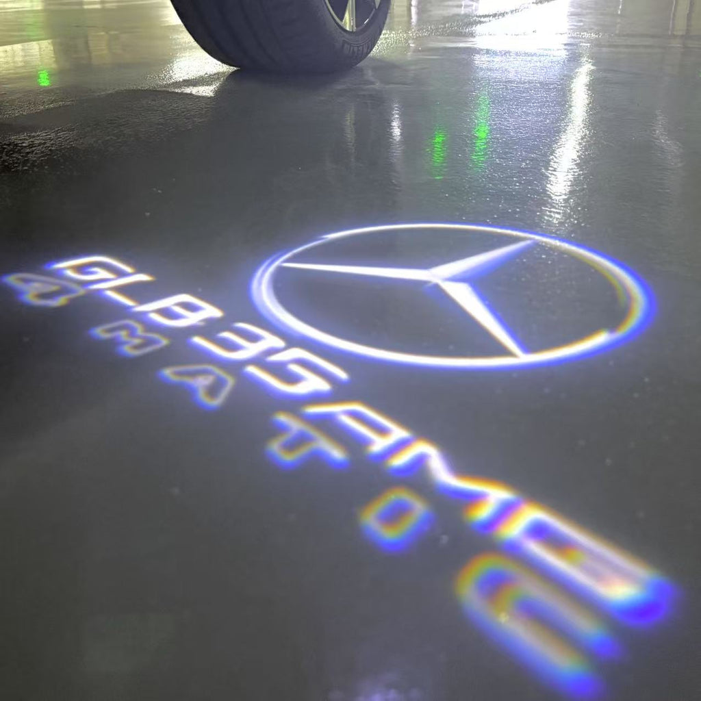 MERCEDES BENZ LOGO PROJECTOT LIGHTS Nr.03 (cantidad 1 = 1 juego/2 luces de puerta)