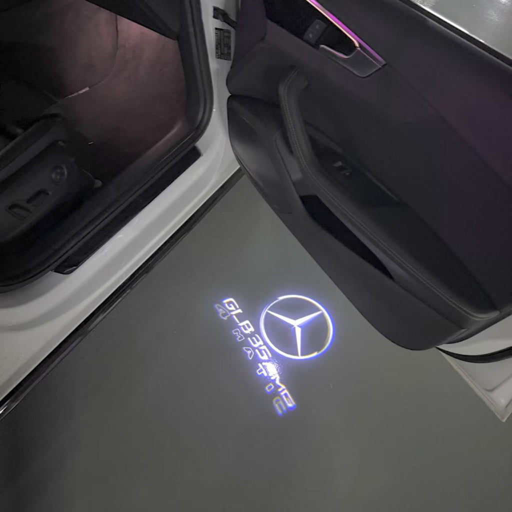 MERCEDES BENZ LOGO PROJECTOT LIGHTS Nr.03 (cantidad 1 = 1 juego/2 luces de puerta)