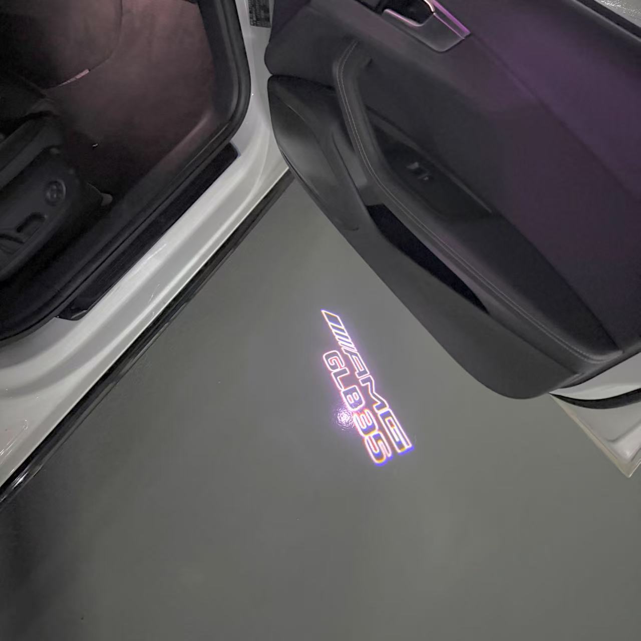 أضواء بروجكتور شعار MERCEDES BENZ رقم 03 (الكمية 1 = 1 مجموعة / 2 أضواء باب)