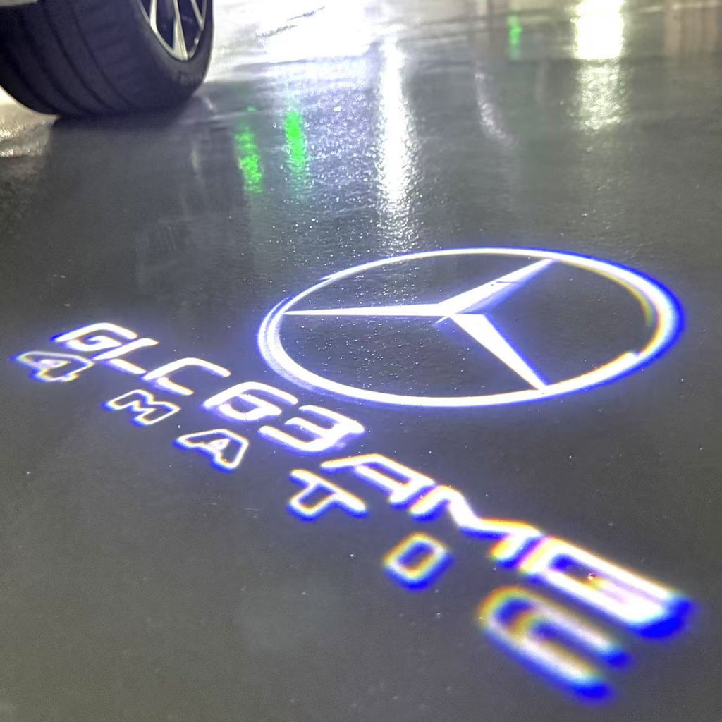 MERCEDES BENZ LOGO PROJECTOT LIGHTS Nr.03 (cantidad 1 = 1 juego/2 luces de puerta)