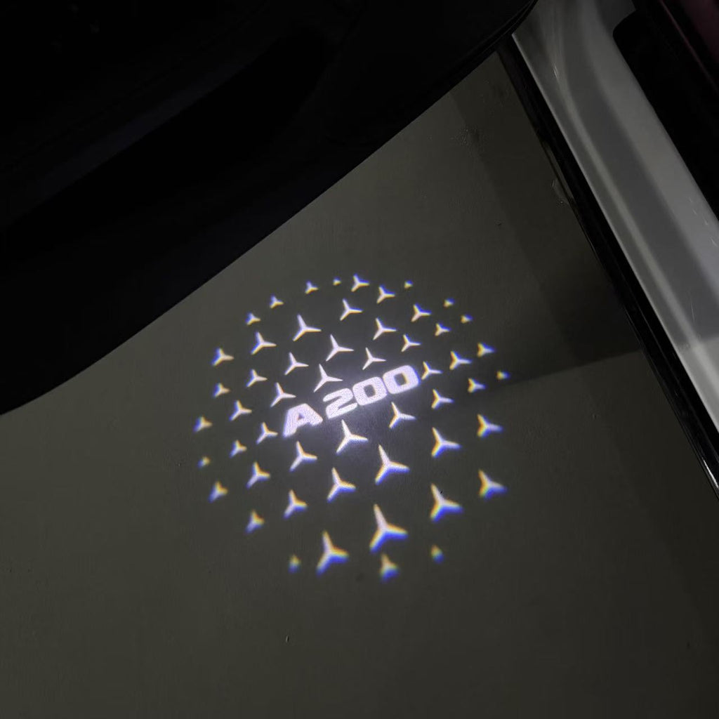 MERCEDES BENZ LOGO PROJECTOT LIGHTS Nr.03 (cantidad 1 = 1 juego/2 luces de puerta)